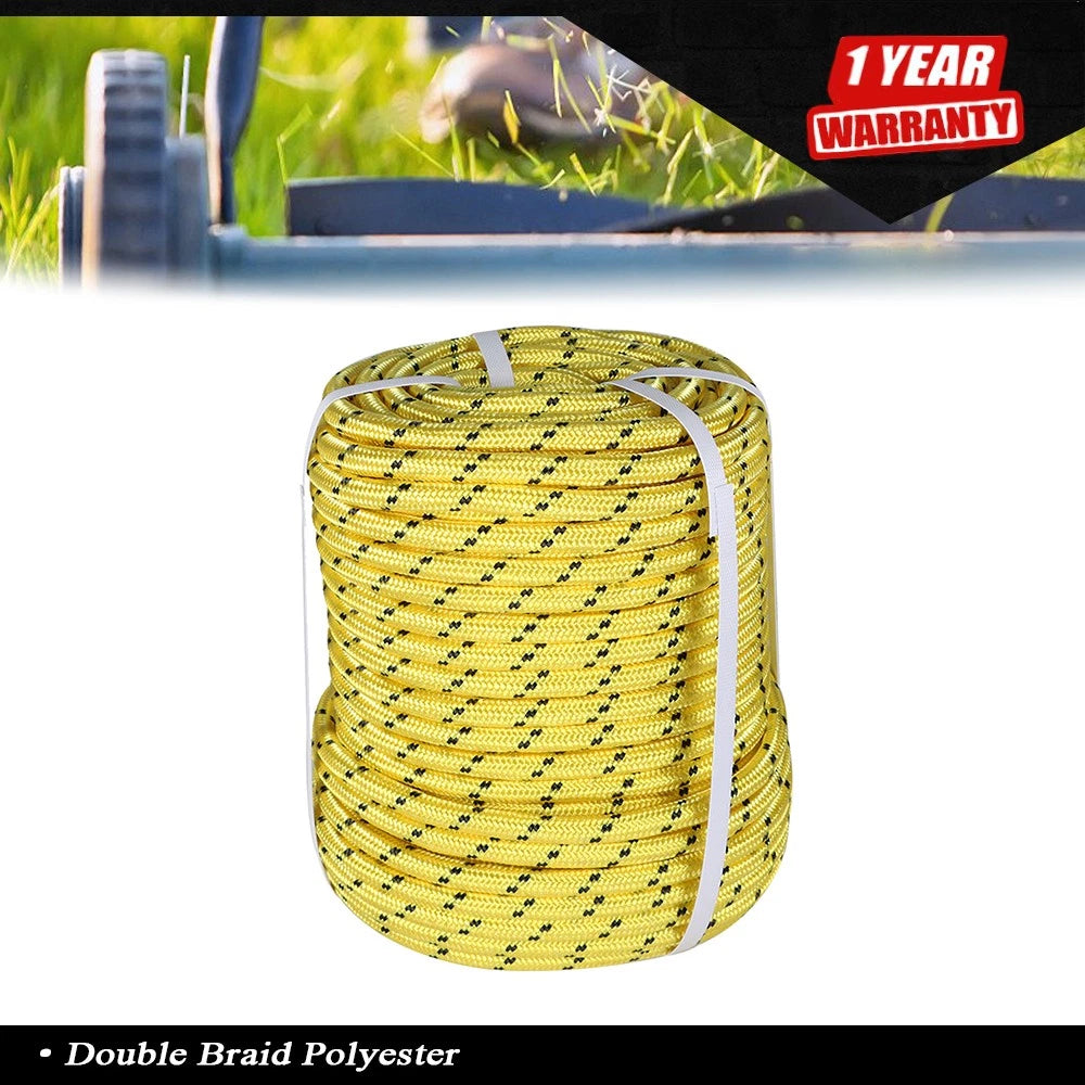 Heavy Duty Double Braid Polyester Rope for Various Applications (1/2"x150")