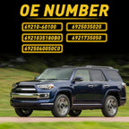 Set of 2 Chrome Exterior Door Handles for Toyota 4Runner (2010–2020)