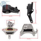 Set of 4 Engine and Transmission Mounts for Chevrolet Cruze (2011-2016)