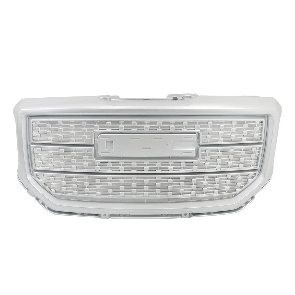 ABS Plastic Silver Front Upper Grille for GMC Sierra 1500 (2016–2018)
