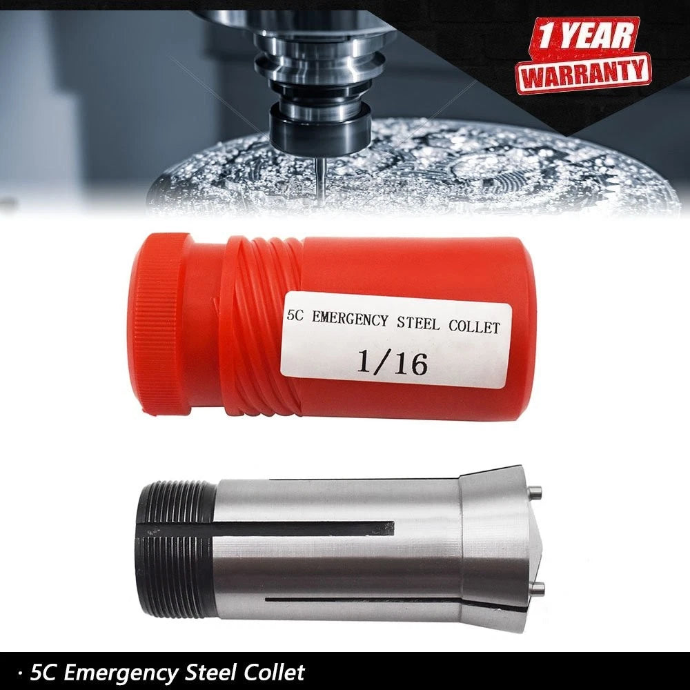 5C Emergency Steel Collet 1/16" for Lathe & Fixtures