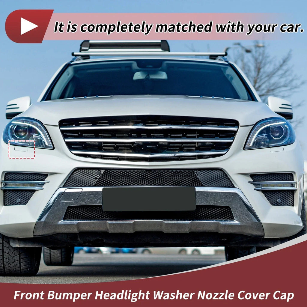 Front Right Washer Nozzle Cover for Mercedes-Benz ML350 (2012-2015) 1 x White