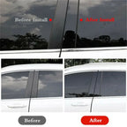 Gloss Black Window Trim Covers for Hyundai Genesis G80 (2015-2022)