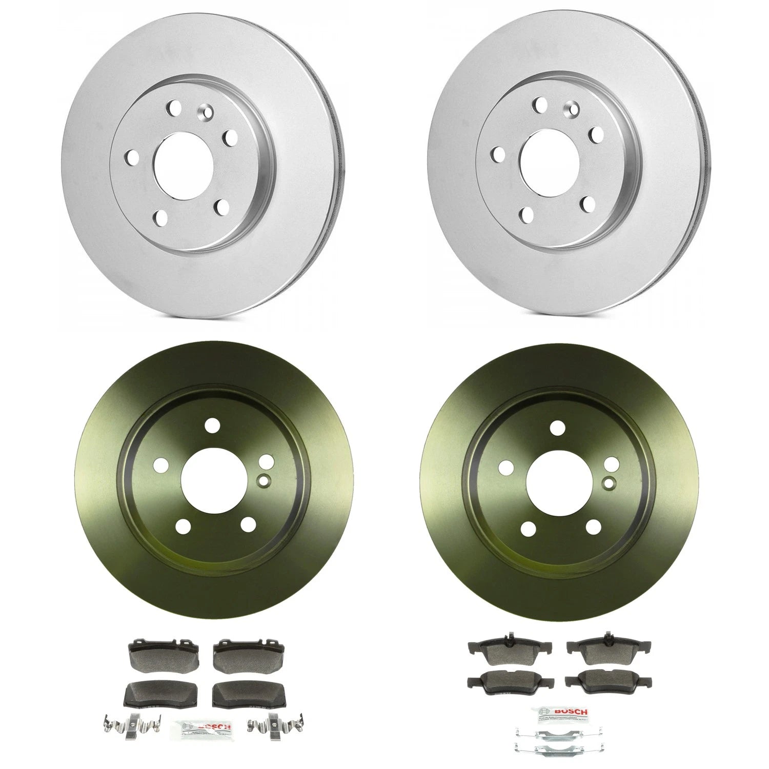 Bosch QuietCast Disc Brake Pad Kit for Mercedes W211 E550 (2007–2009)