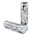 Chrome Hand Grips for Kawasaki Nomad Drifter Vulcan 1600 / Harley FXDL Dyna Low Rider (2000–2009)