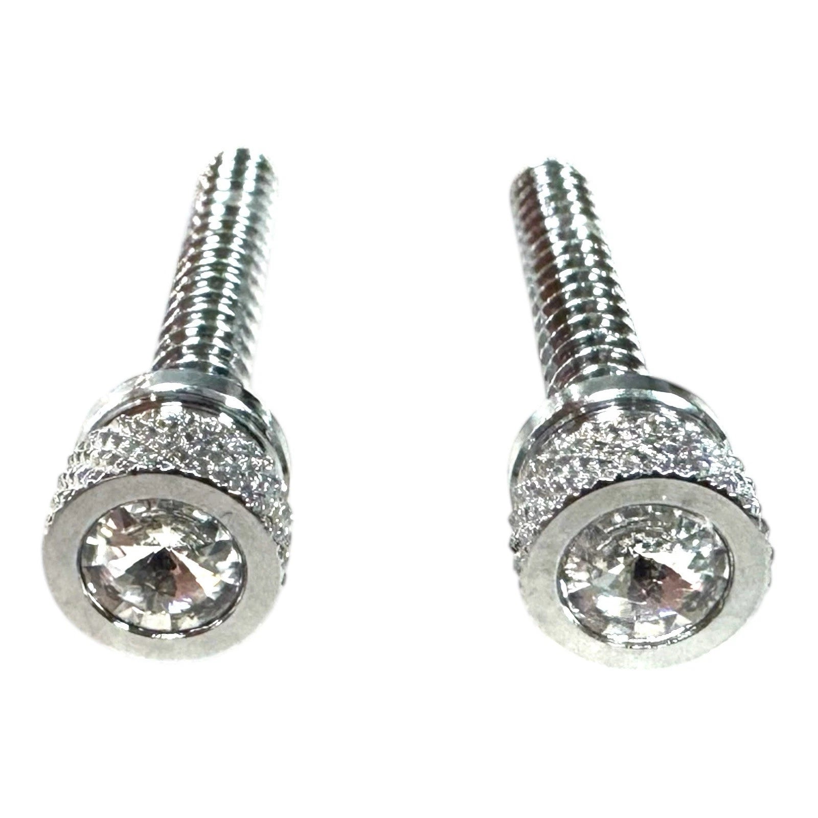 Chrome Metal Clear Jewel Crystal Long Dash Screws for Freightliner (2005–2015)