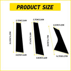 Gloss Black Door Trim Pillar Posts for Hyundai Avante Elantra (2021–2023)