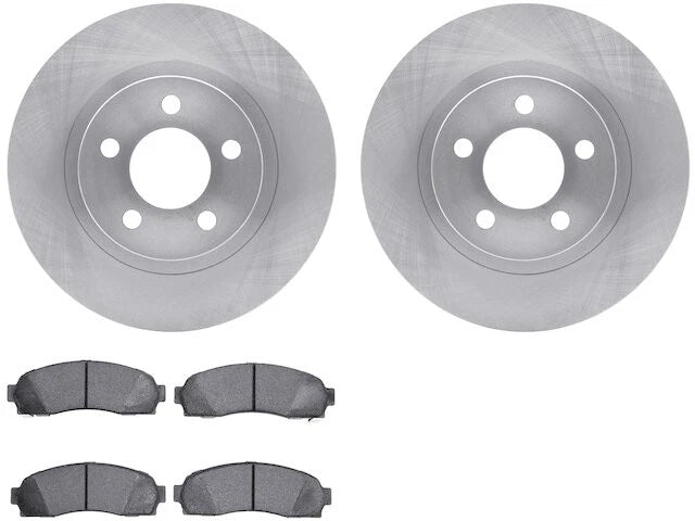 Front Brake Pad and Rotor Kit for Mazda B3000 4WD (2005) KJ143KB