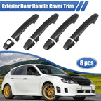 8 Pcs Carbon Fiber Door Handle Cover Trim w/ Key Hole for Subaru WRX STi (2015–2021)