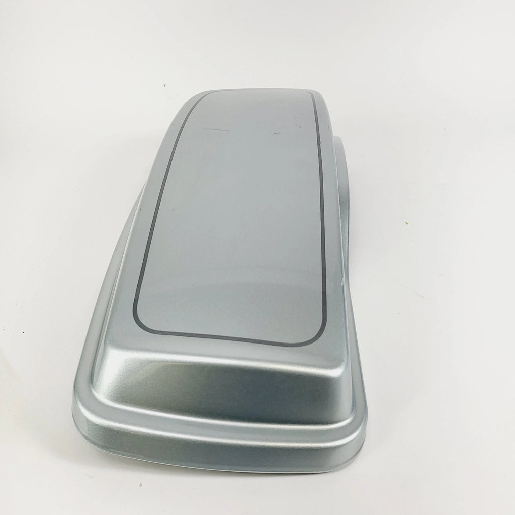 Left Saddlebag Lid for Harley Davidson Touring (2014–2023) Gloss Silver Pearl OEM 90200413