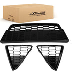 Front Bumper Grille for Ford Focus (2012–2014) Black ABS Plastic