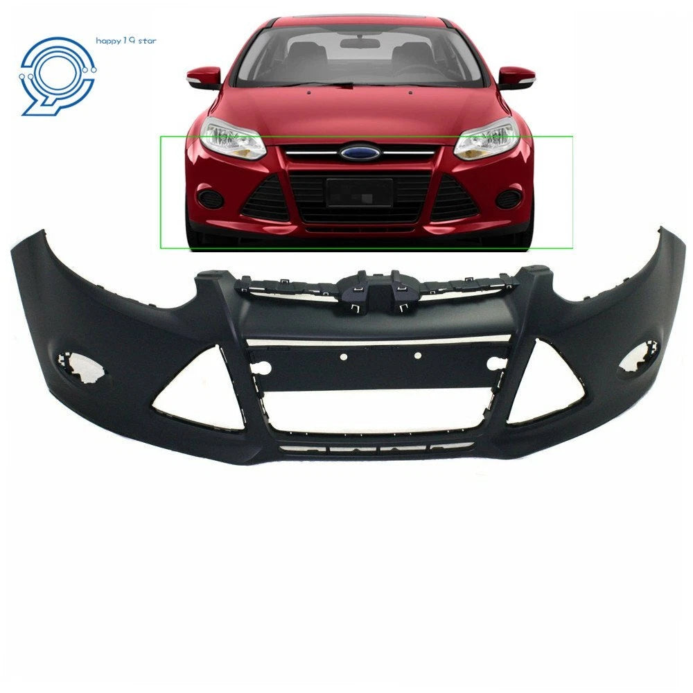 Replacement Bumper Cover for Ford Focus (2012–2014) Sedan with Tow Hole