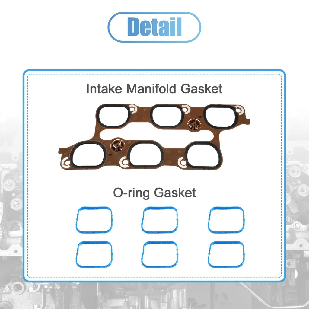 Set of 2 Cylinder Intake Manifold Gaskets for Buick Chevy (12673301)