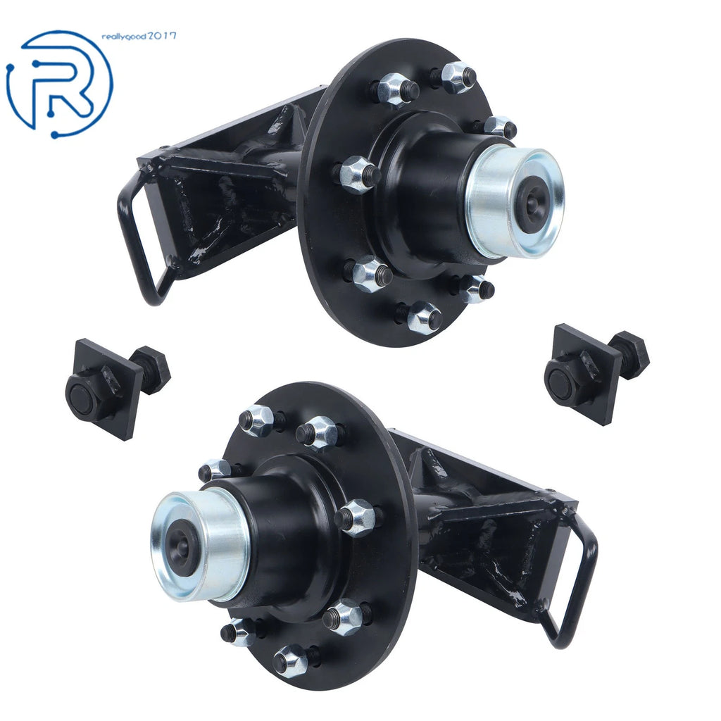 Set of 2 Bolt-on Spindle Kits for Shipping Container Wheels