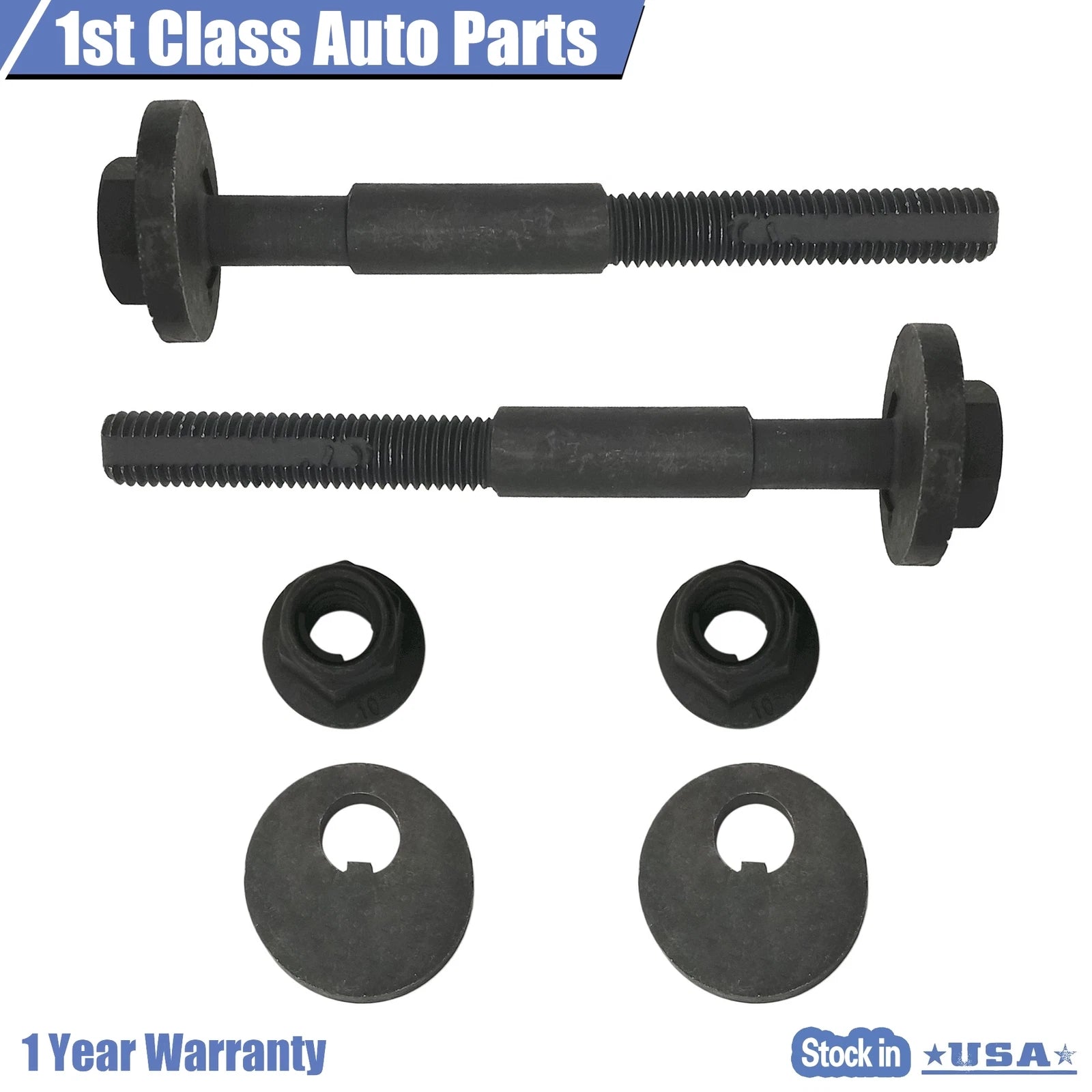 2Pcs Cam Bolt Kit Rear Lower for Chevy Malibu Saab 9-3 G6 (1999–2012)