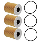 3PCS Engine Oil Filter HU9001X for Porsche 911 Cayenne V6 V8 (2008–2019)