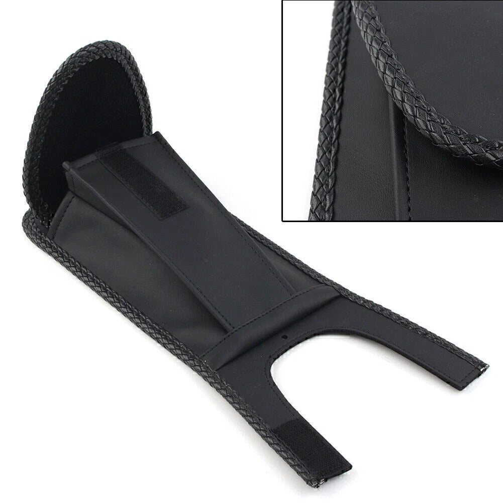 Black Tank Bib with Pouch for Harley Softail Fat Boy (FXST FXSTB FLST)