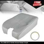 Center Console Lid Armrest Cover for Honda Accord (2008–2012) Leather Gray