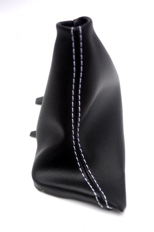 Emergency Brake Boot for Volvo S60 (2005–2008) - Leather Synthetic, White Stitch