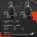 Front Lower Ball Joint for Toyota Corolla (2009-2019) and Matrix (2009-2013)