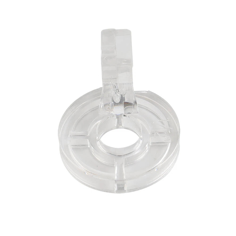 1/2" Clear Free Motion Couching Echo Quilting Ruler Presser Foot for Low Shank