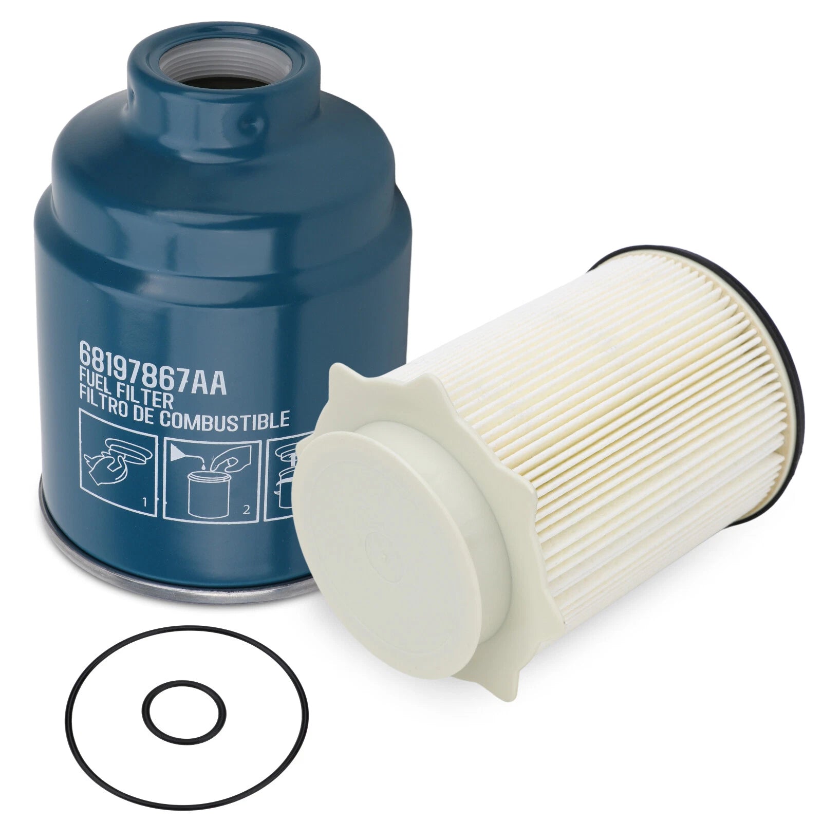 Fuel Filter Kit for Dodge Ram 2500 3500 4500 5500 6.7L Cummins (2013–2018)