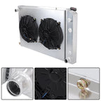 4 Row Aluminum Radiator with Shroud Fan for Chevrolet GMC (1981–1991)