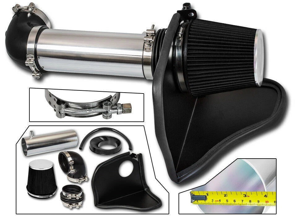 4" Black Heat Shield Cold Air Intake for Dodge 300/Challenger SRT8 (2005–2010)