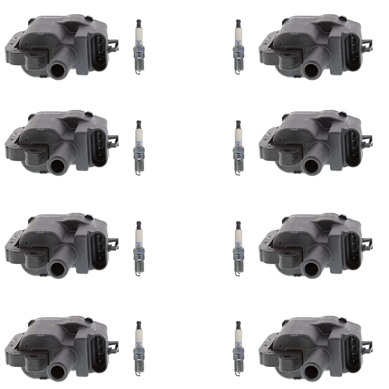 Set of 8 Ignition Coils & NGK Platinum Spark Plugs for P30 P3500 (1990–1999)