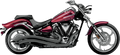 Cobra Speedster Swept Exhaust for Yamaha Raider (2008–2016) Black Pipe