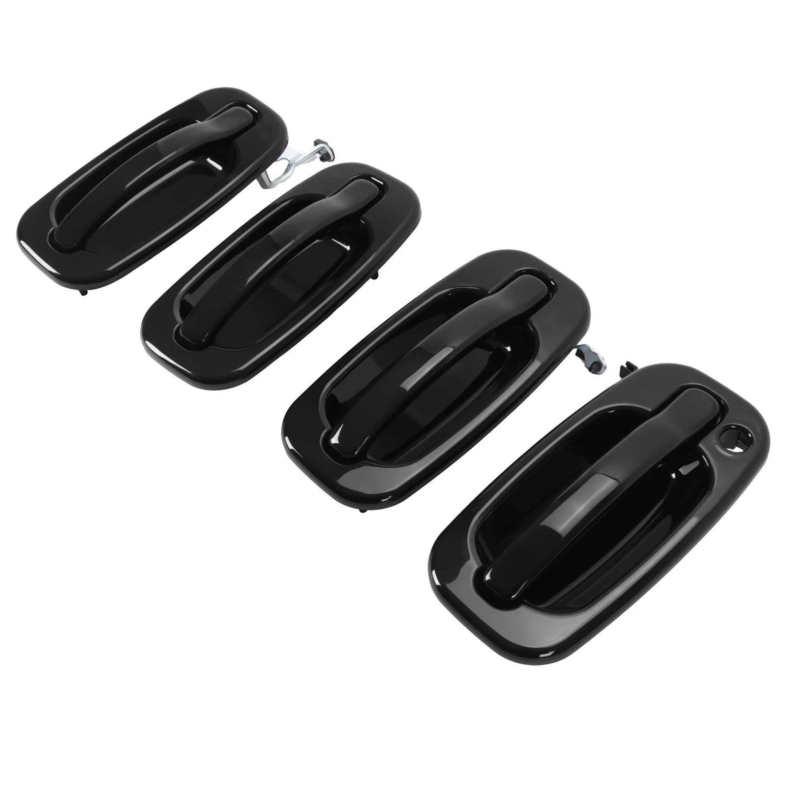 Painted Black Outside Door Handles for Chevy GMC Cadillac Tahoe Yukon (2007–2014)
