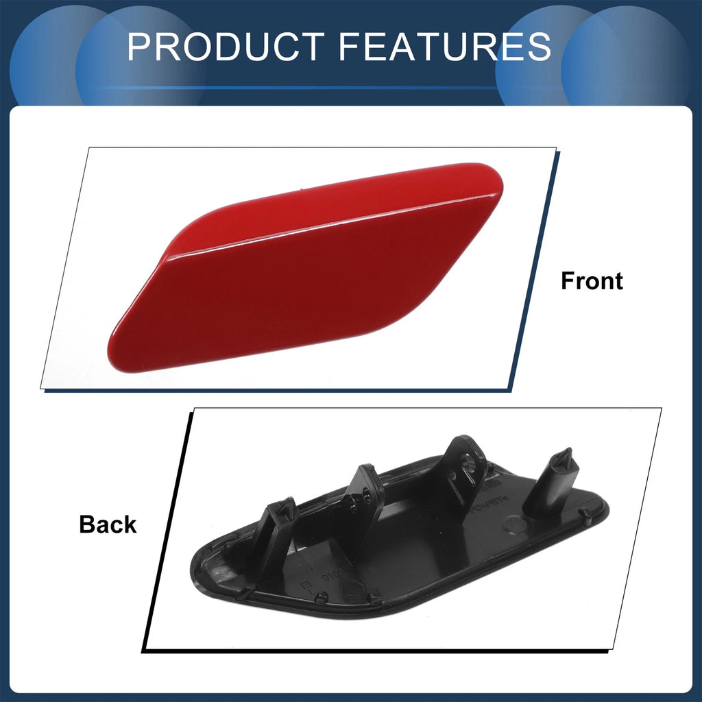 Front Left Washer Nozzle Cover Cap for Volkswagen Jetta A6 (2011–2014) Red