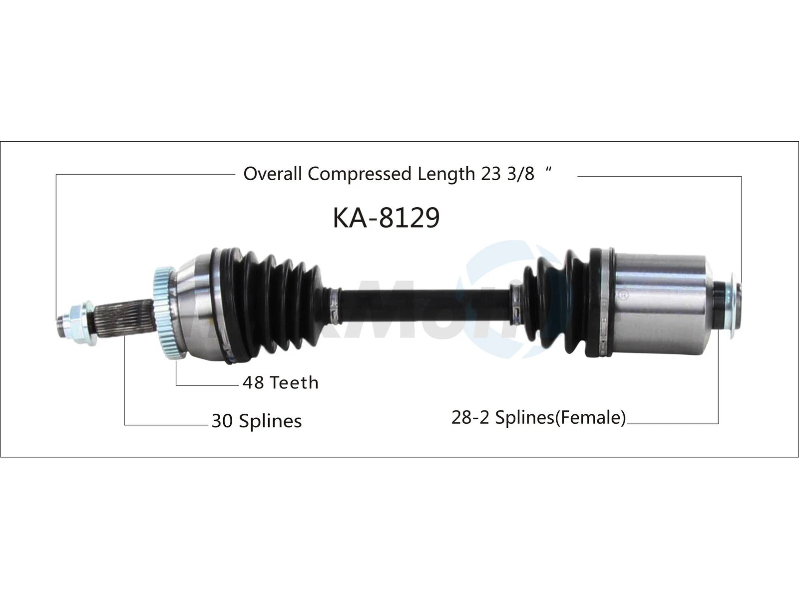 Surtrack CV Axle Shaft for - Front Passenger Right KA-8129