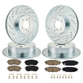 Front Rear Drilled Rotors for Subaru Forester Legacy Outback (2014–2018)