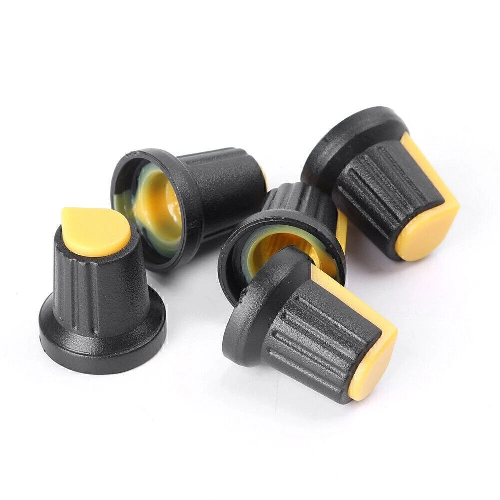 5PCS Rotary Knob Caps for Potentiometer Switch (15mm Hole Dia)