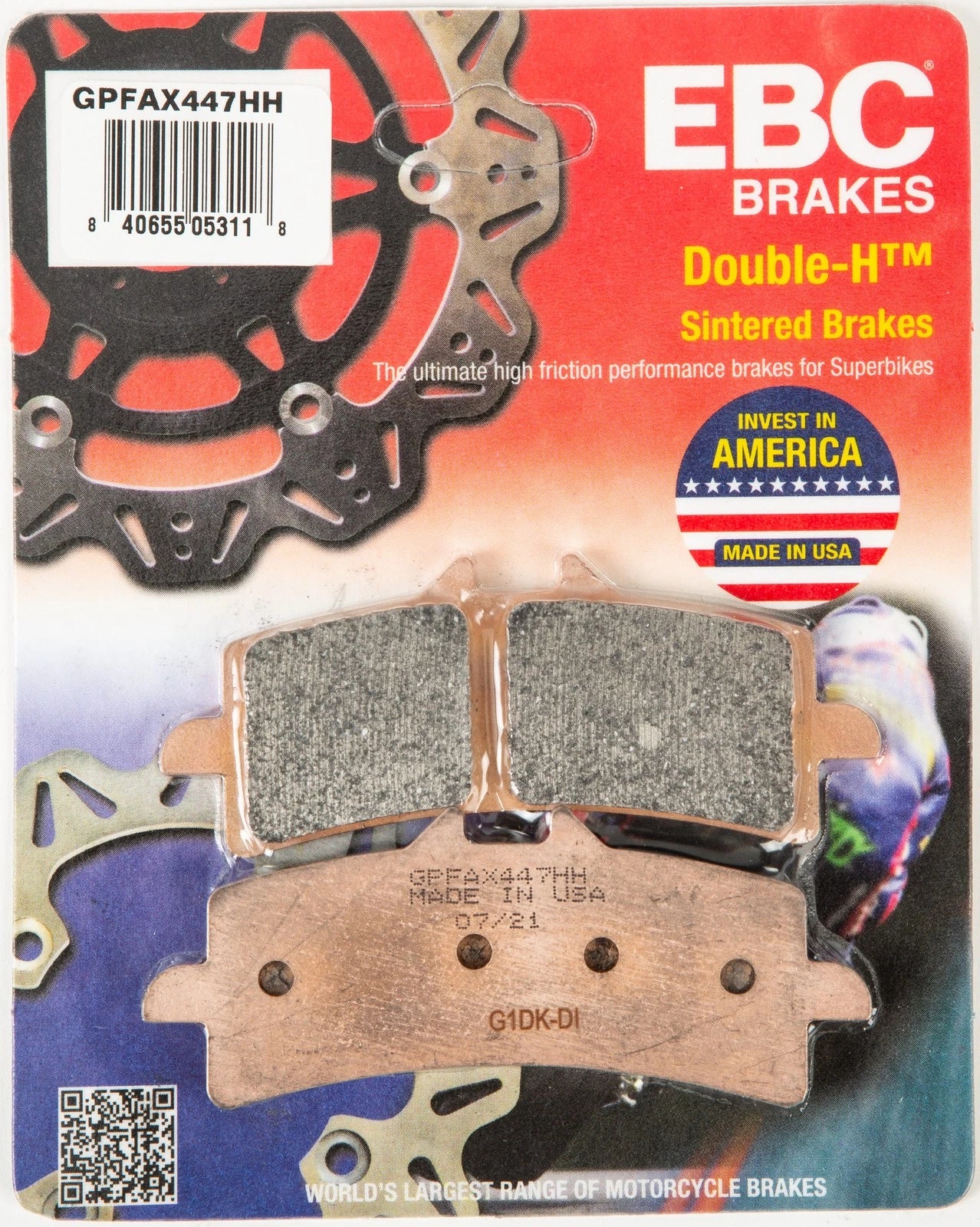 EBC Gpfax Brake Pads for Ducati 1198 & Kawasaki Ninja H2 (2011–2016)