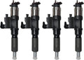Set of 4 Fuel Injectors 095000-5504 095000-5500 for Isuzu 4HL1 6HL1 NPR NKR NHR