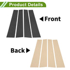 4 Pcs Carbon Fiber Pillar Window Trim for Dodge Ram (2019-2023)
