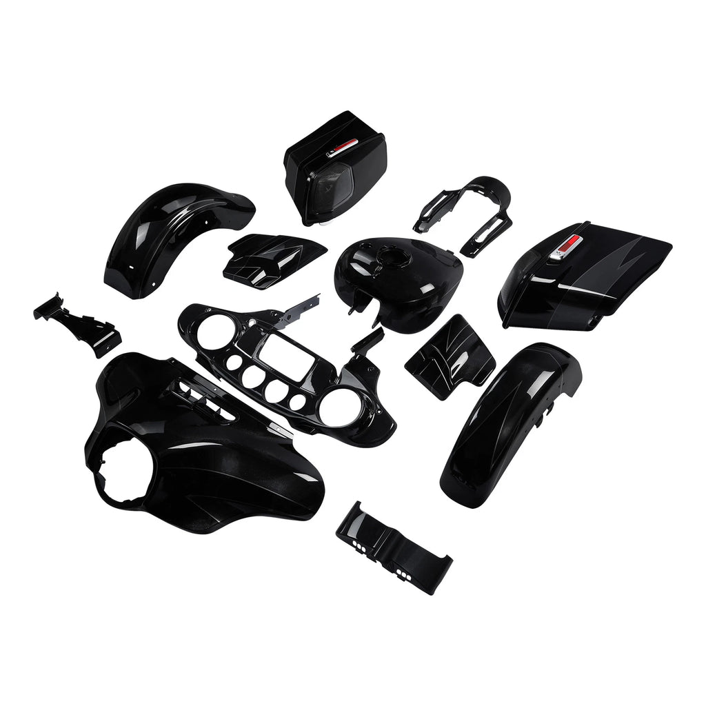 Fairing Bodywork for Harley Street Glide (2014–2024) Dark Slate Candy/Arctic Black