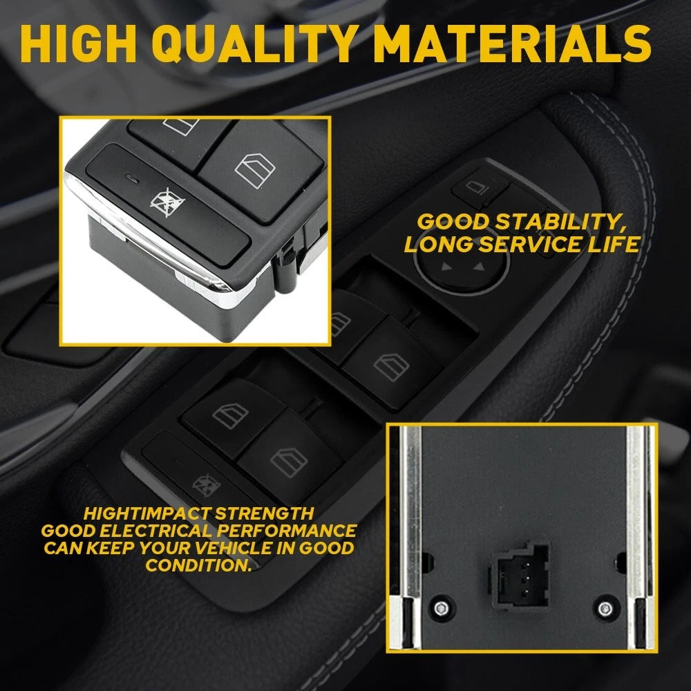 Front Left Door Window Switch for Mercedes W204 W212 C250 C300 E350 (2007–2016) 2049055302