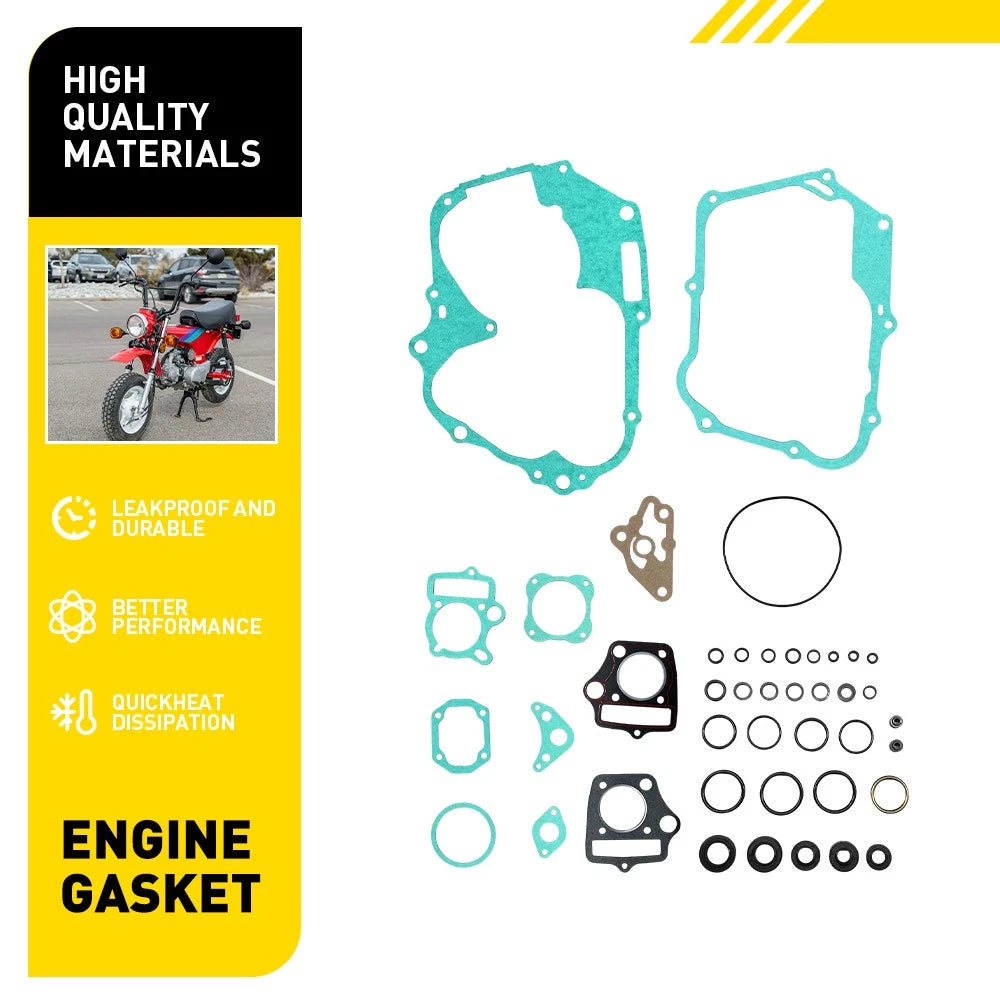 Engine Gasket Seal Rebuild Kit for Honda C70 CT70 XL CRF70F SL70 XR70R ATC (1970–2023)