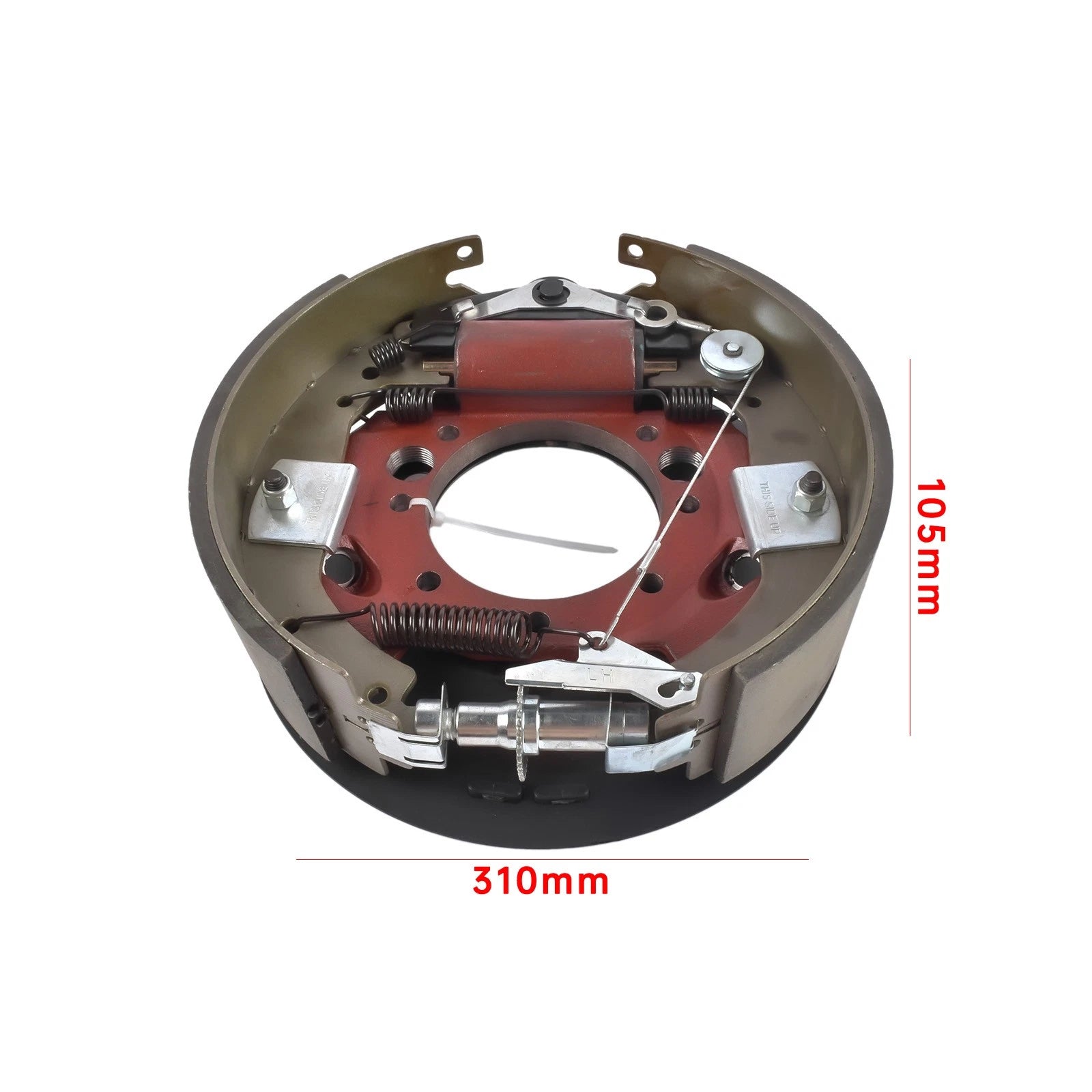 Hydraulic Trailer Brake Assembly Left Side 12.25 x 3-3/8 7-Bolt for 9-10K lb