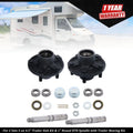 Set of 2 Trailer Hub Kits with 1" Round Spindle and Bearing Kit