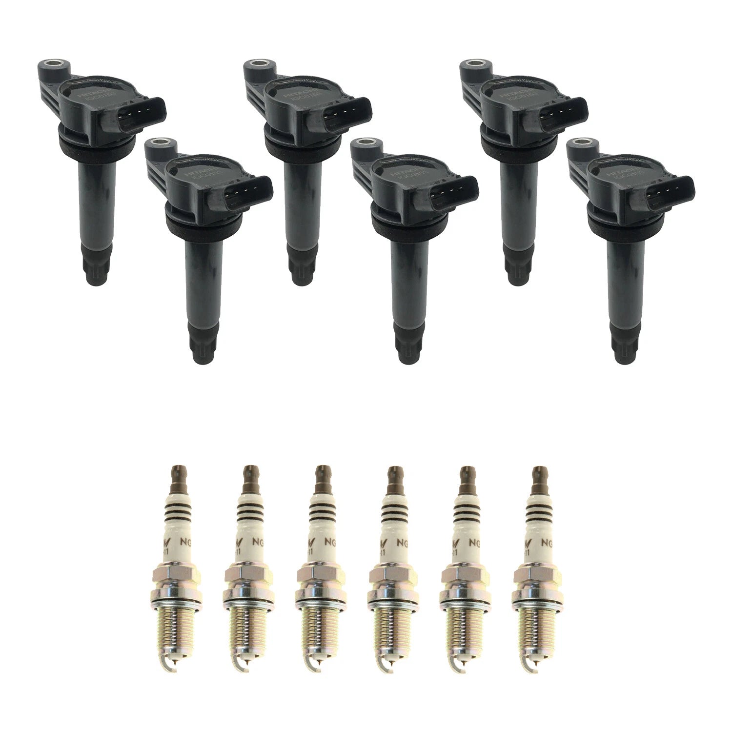 Set of 6 Ignition Coils & NGK Iridium Spark Plugs for Camry ES330 Solara (2002–2006)