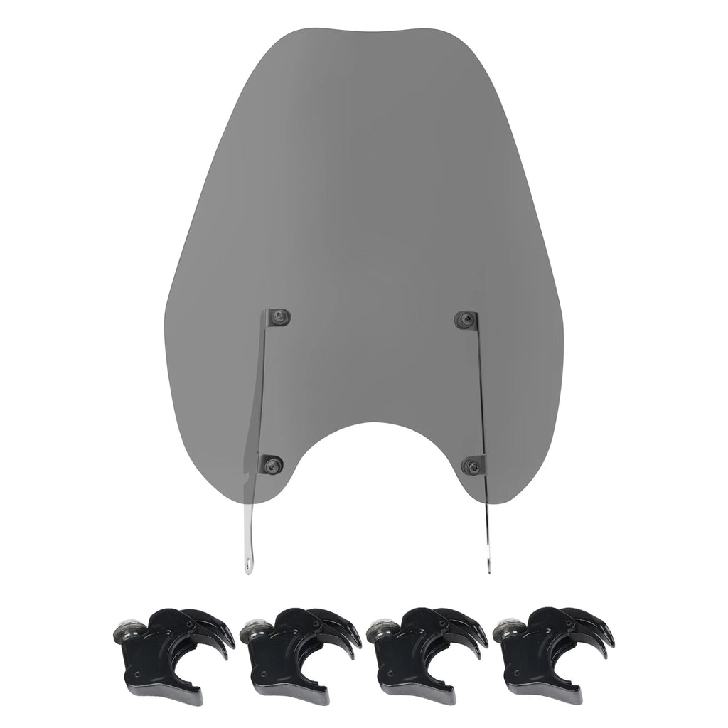 Smoke Windshield Quick-Release Clamps for Harley Sportster XL (1988–2022)