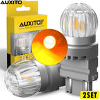 4X 3157 Amber LED Turn Signal Bulb for AUXITO (EXV)