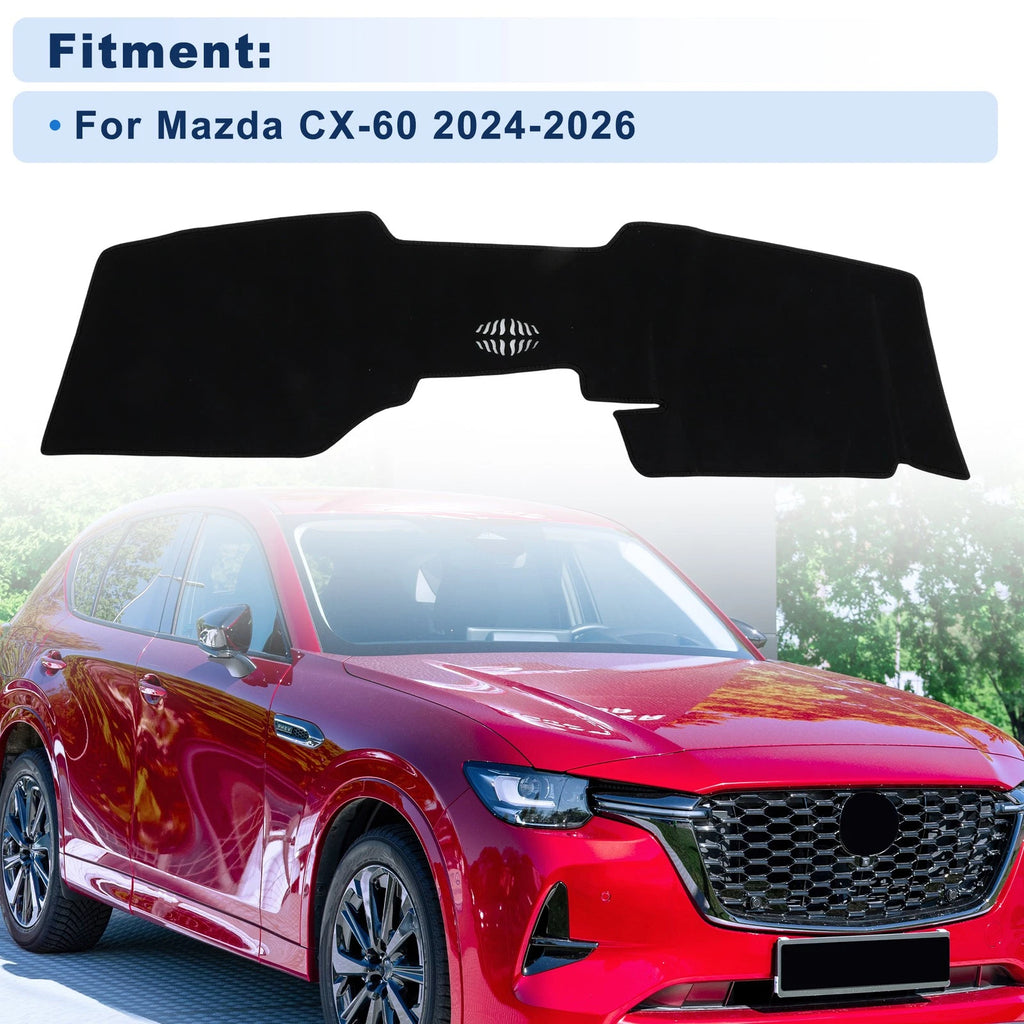 Dash Cover for Mazda CX-60 (2024–2026) Polyester Black
