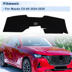 Dash Cover for Mazda CX-60 (2024–2026) Polyester Black