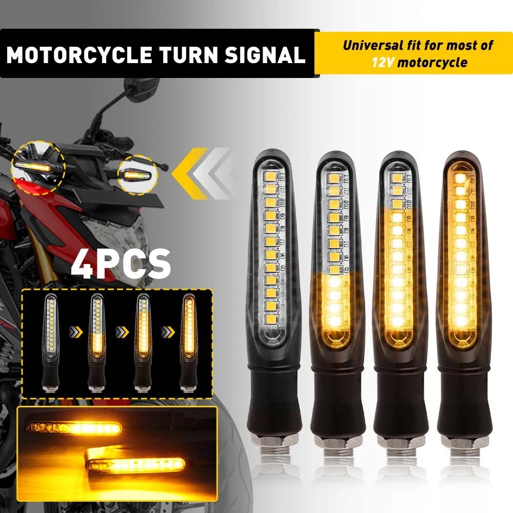 Set of 4 Universal Amber Motorcycle Turn Signal Flashers for Suzuki DRZ400S