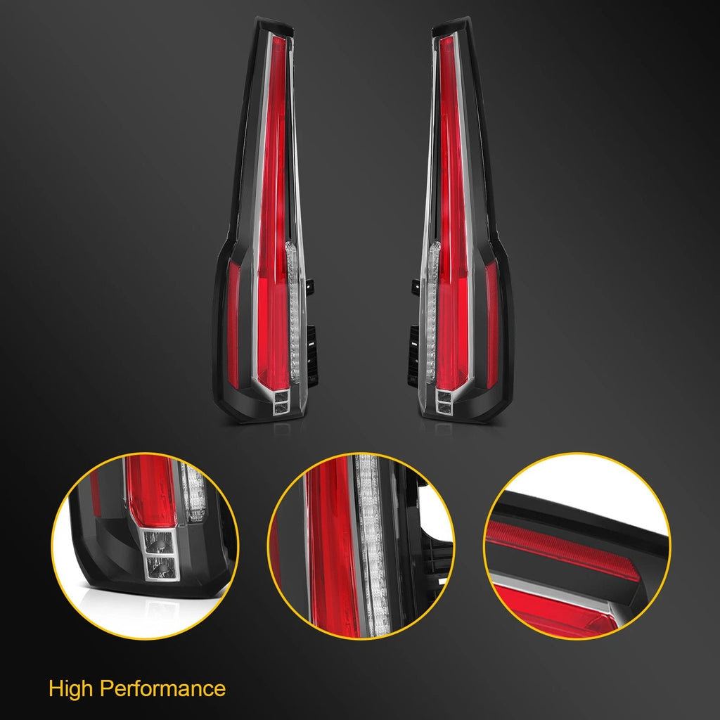 2X Full LED Tail Lights Assembly for Chevrolet Suburban Tahoe (2015–2020)